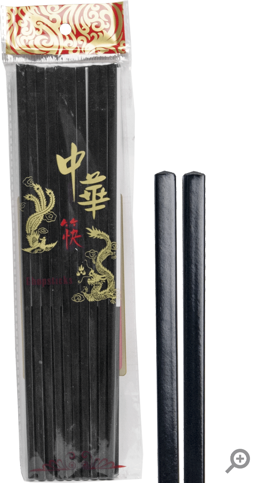 Melamine pinnar svart 10-par