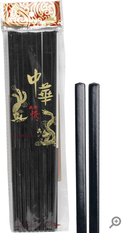 Melamine pinnar svart 10-par