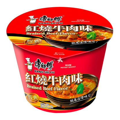 BräseradI biff instant Ramenkopp 110g, Kang Shi Fu