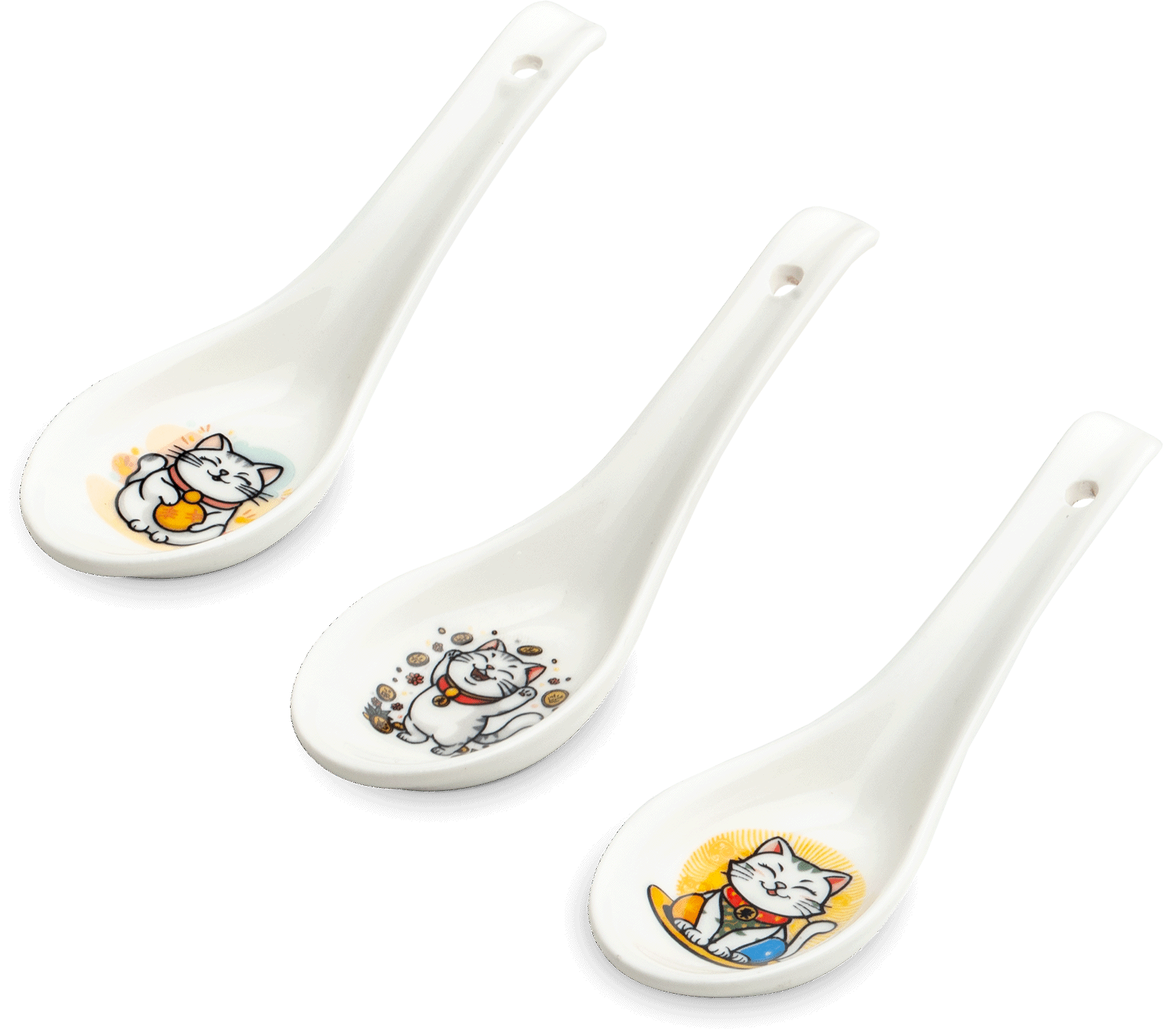 Porslinsked lyckokatt