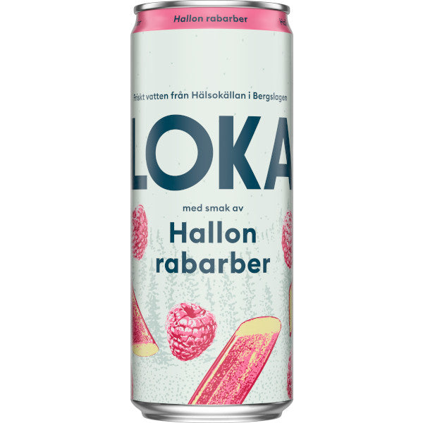 LOKA Hallon & Rabarber Burk 33cl inkl pant
