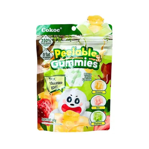 3D Peelable Soft Candy Mixed Fruit 60g Cokoc