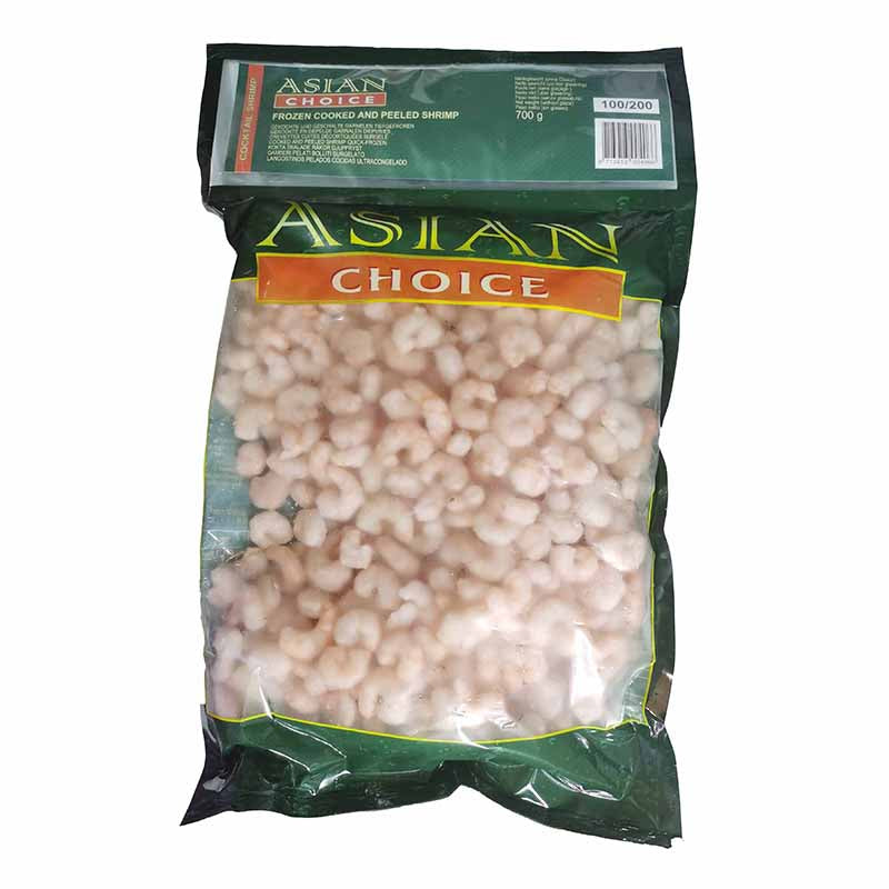 Små Färdig Kokta & Skalade Räkor 100/200 700g, Asian Choice