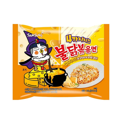 Hot Chicken Ramen Quattro Cheese Multi Flavor 145g, Samyang
