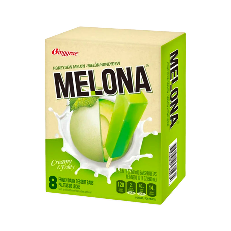 Melon Glass på pinne 8st (560ml), Binggrae