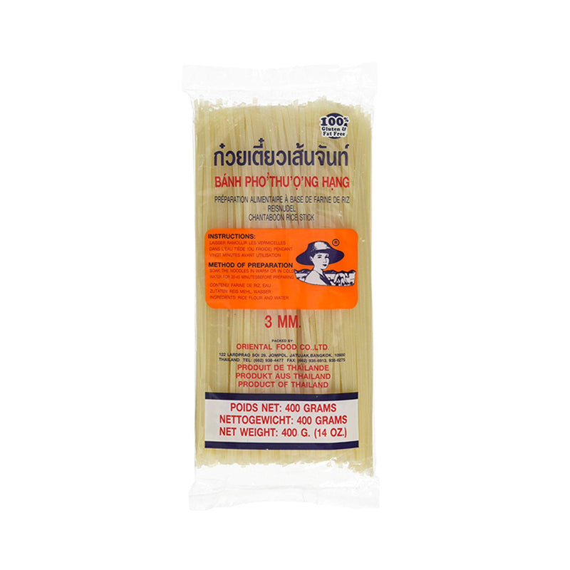 Risnudlar 3mm 400g, Oriental Food Co