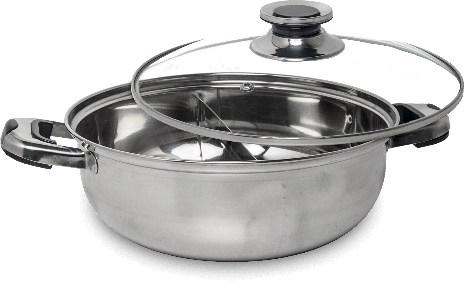 Fondukruka med lock för kinesisk fondue. Storlek: Ø28 cm.