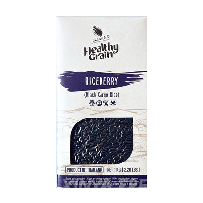 Rice Berry (Thailändsk svart ris) 1kg, Healthy Grain