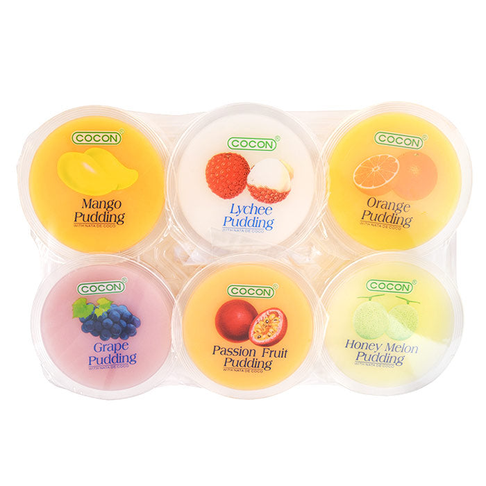 Jelly Frukt Pudding Mix med Kokos (6x108g), Nanaco