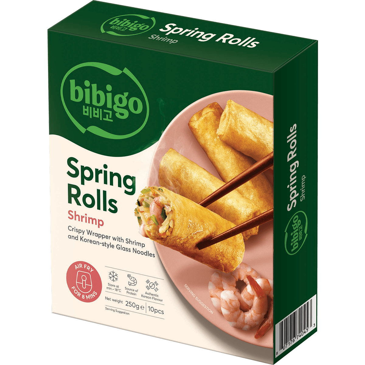 Vårrullar Spring Rolls Räkor 250g (10pcs), Bibigo