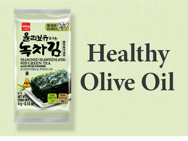 Seasoned Seaweed With Green Tea 3x4g, Wang