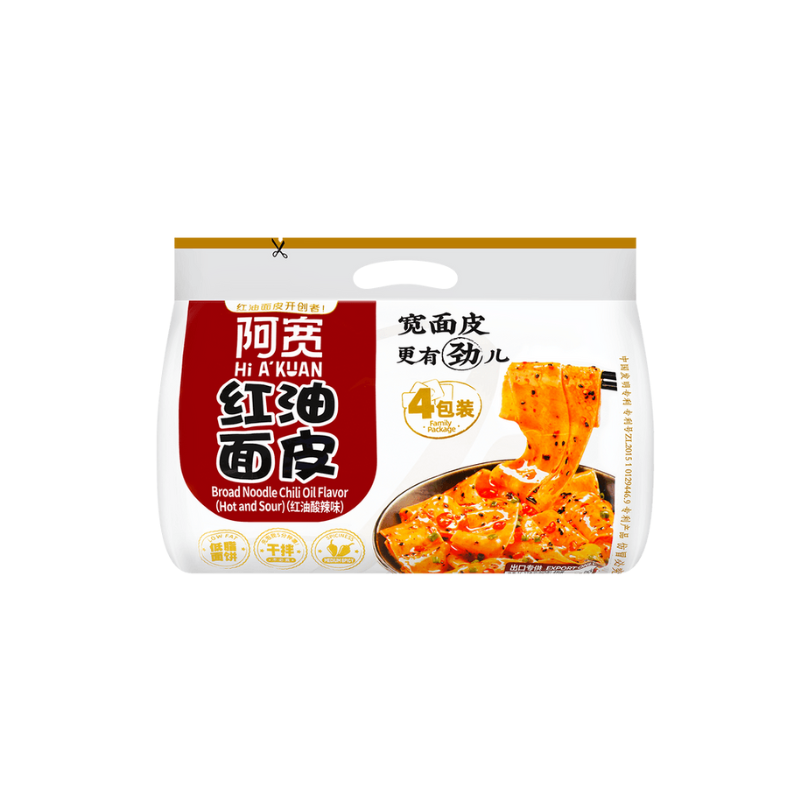 Breda snabbnudlar Hot & Sour 115gx4-pack, Hi A Kuan
