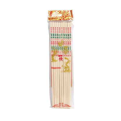 Melamine pinnar vit med drake 10-par