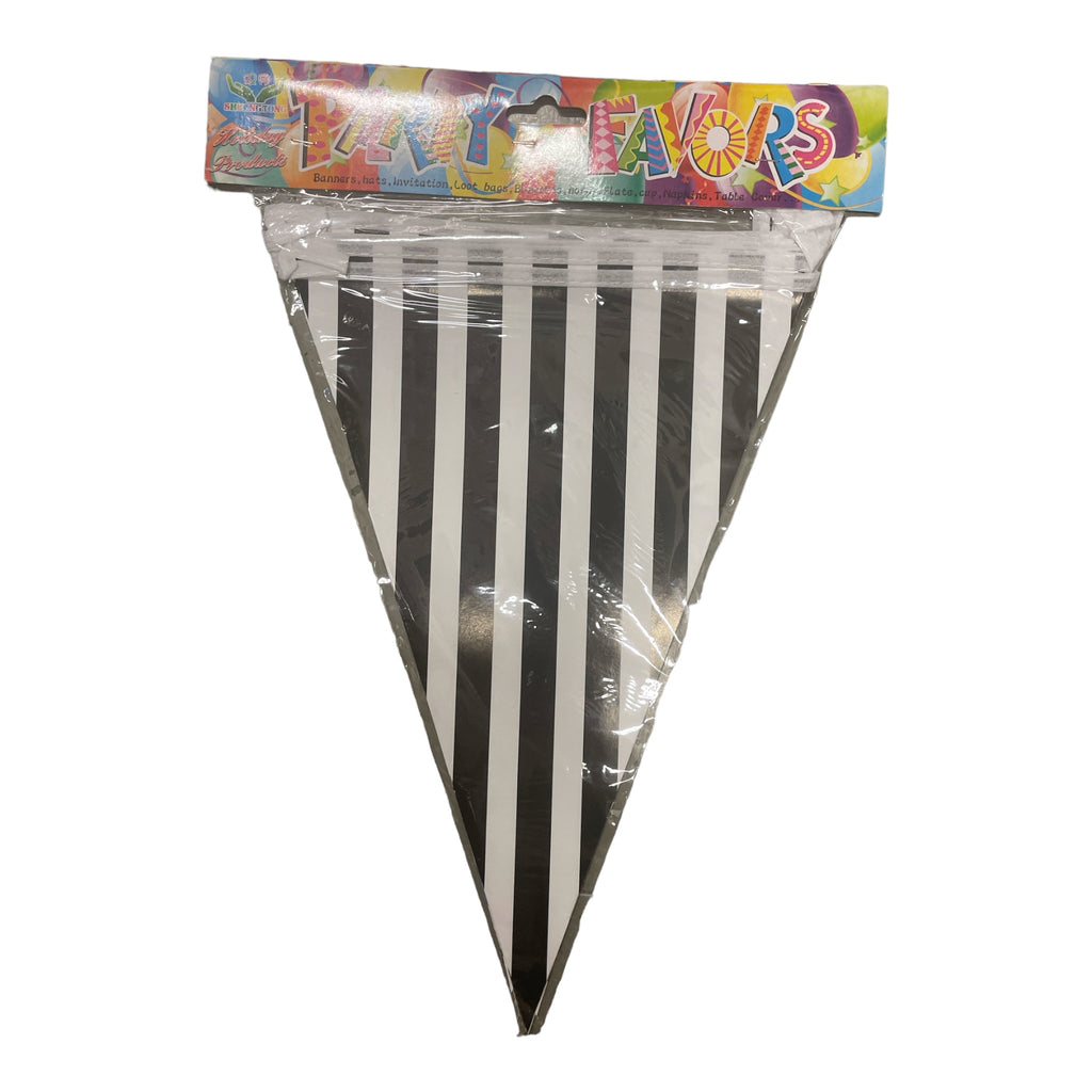 randig flaggor vit och svart