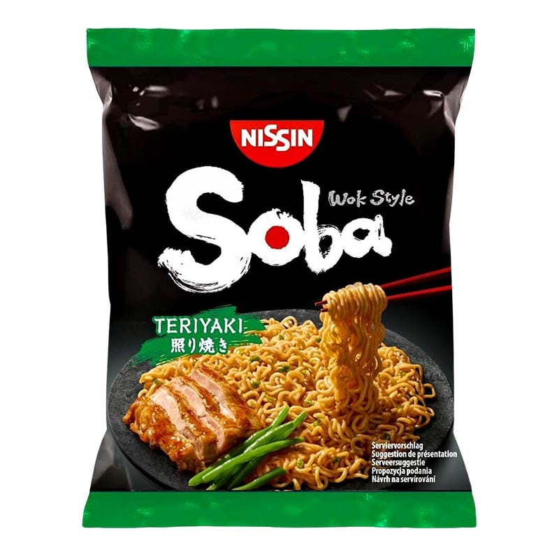 Snabbnudlar Soba Teriyaki 110g, Nissin