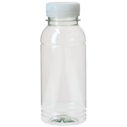 Livsmedelsgodkänd PET-flaska med kork 250ml