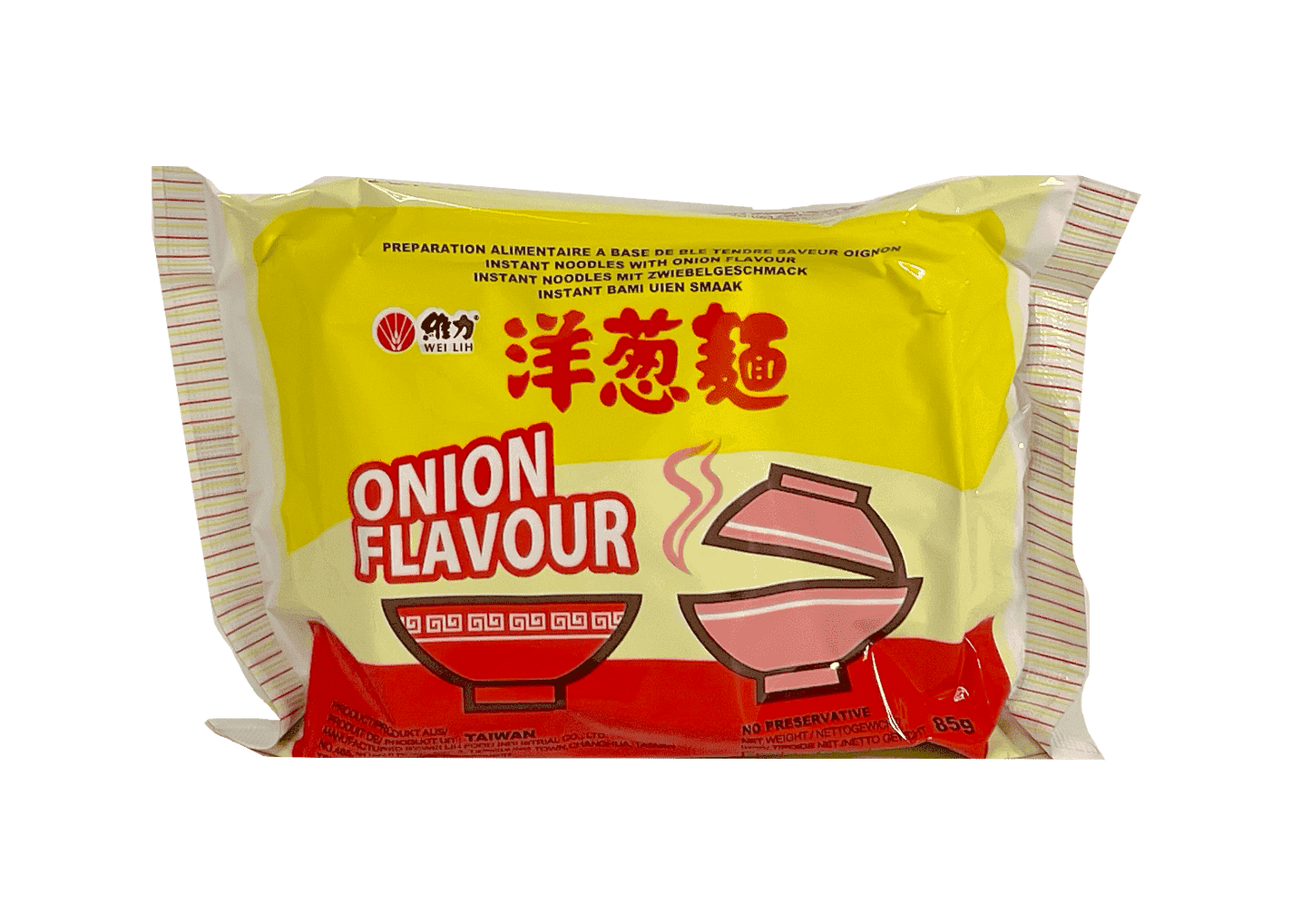 Snabbnudlar med Löksmak 85g, Wei Lih