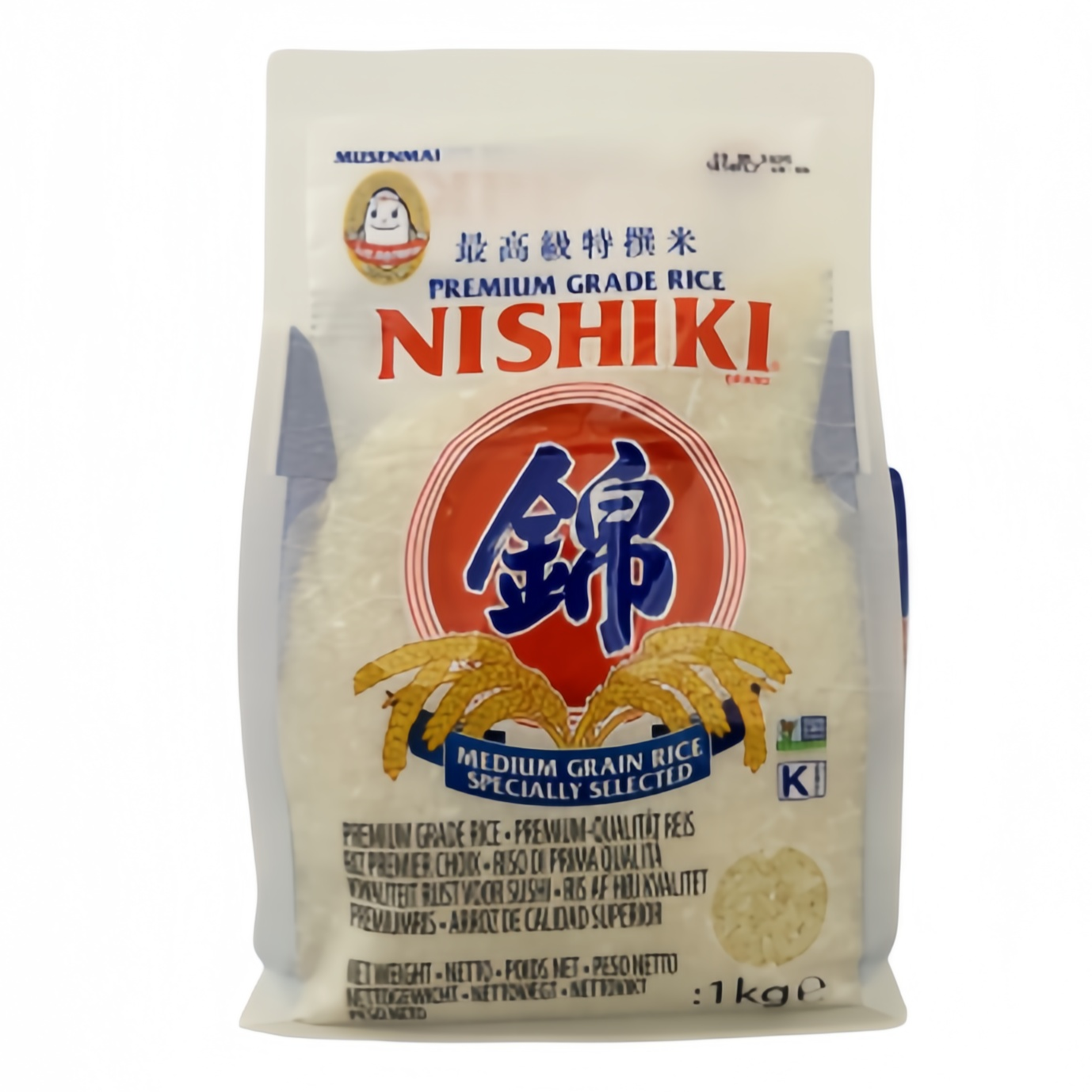 Japansk Sushi Ris 1kg, Nishiki – asienlivs