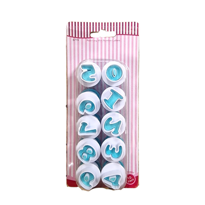 Siffror 0-9 bakformar