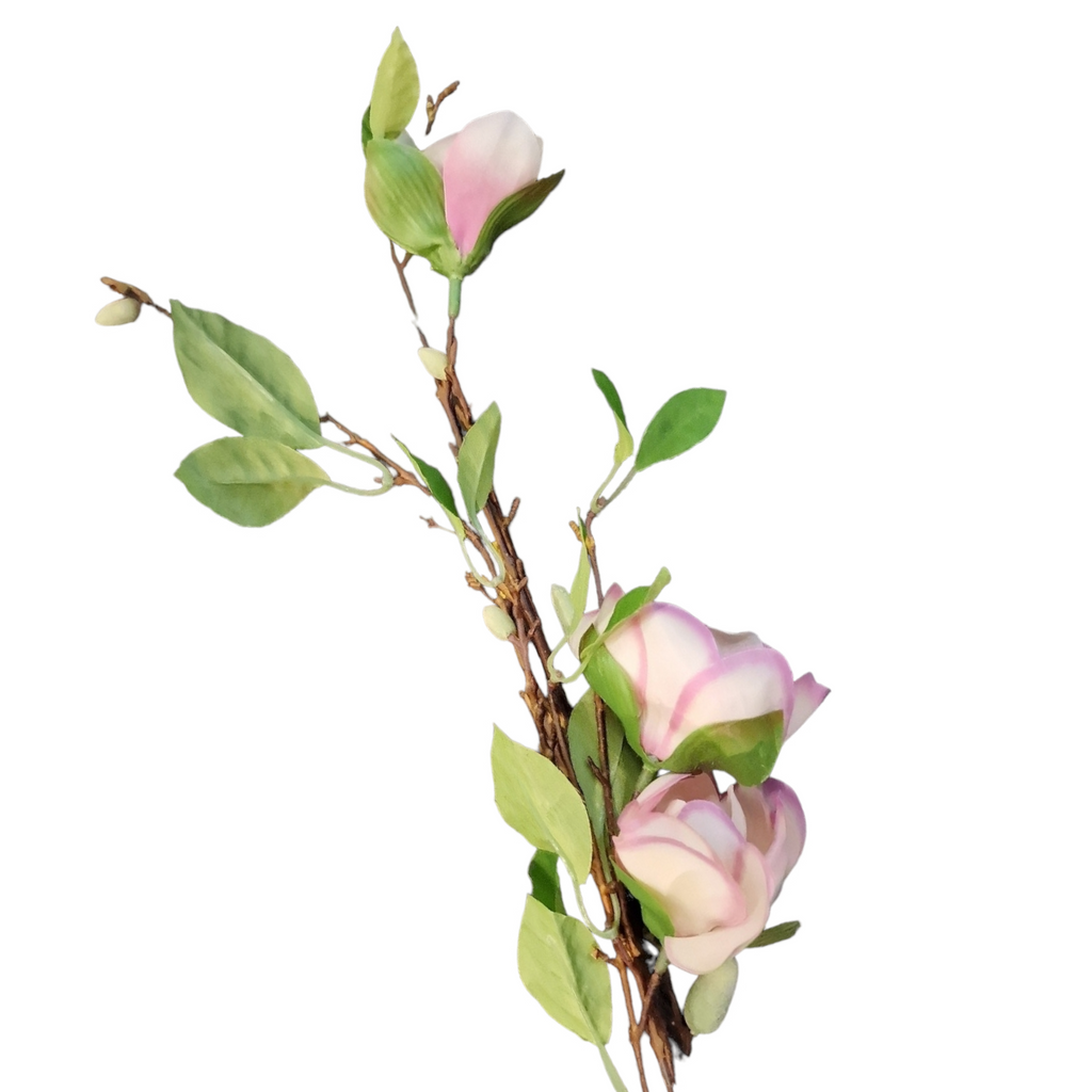 konstgjord Magnolia i kvist rosa 1pack