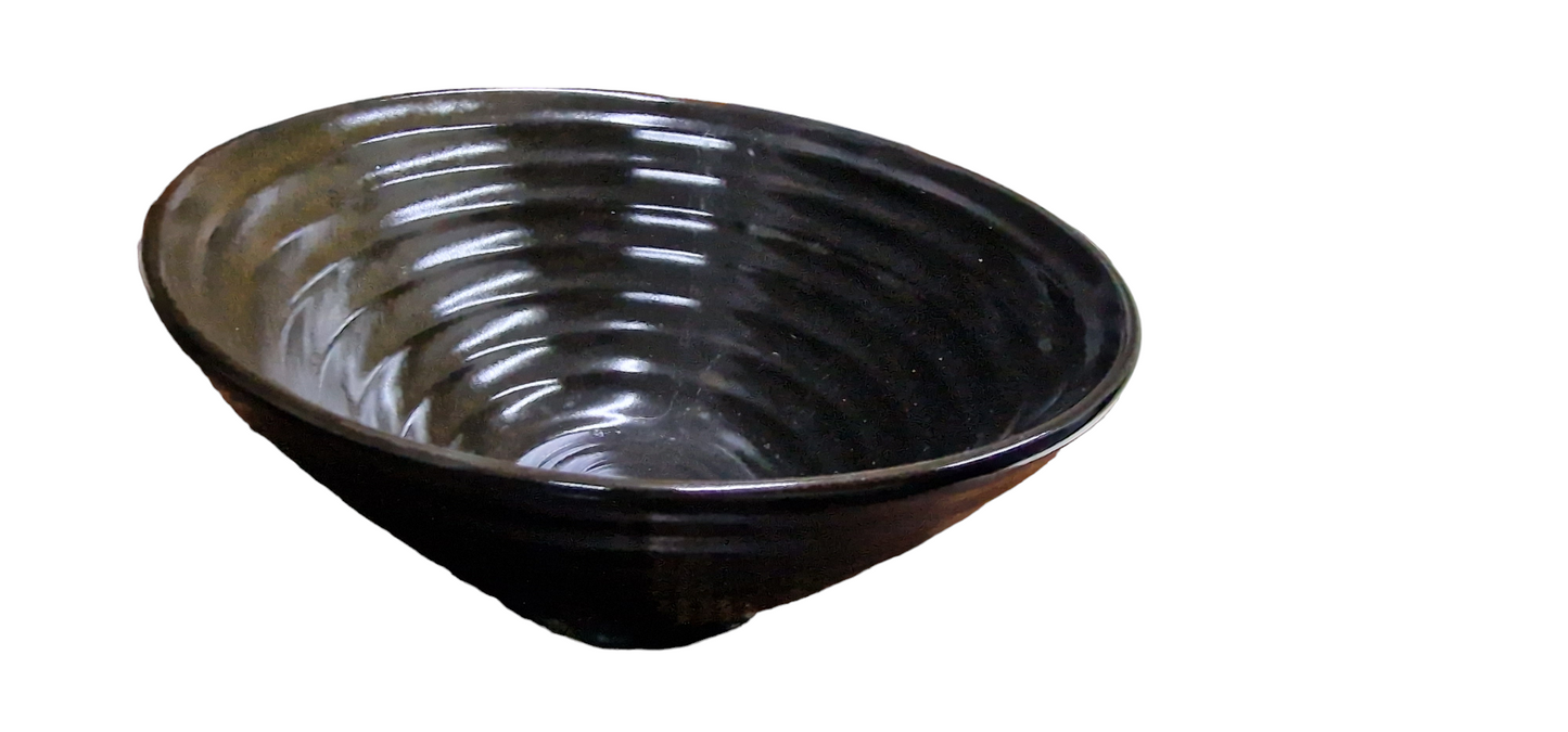 Ramenskål Retro i svart brun 20,5cm