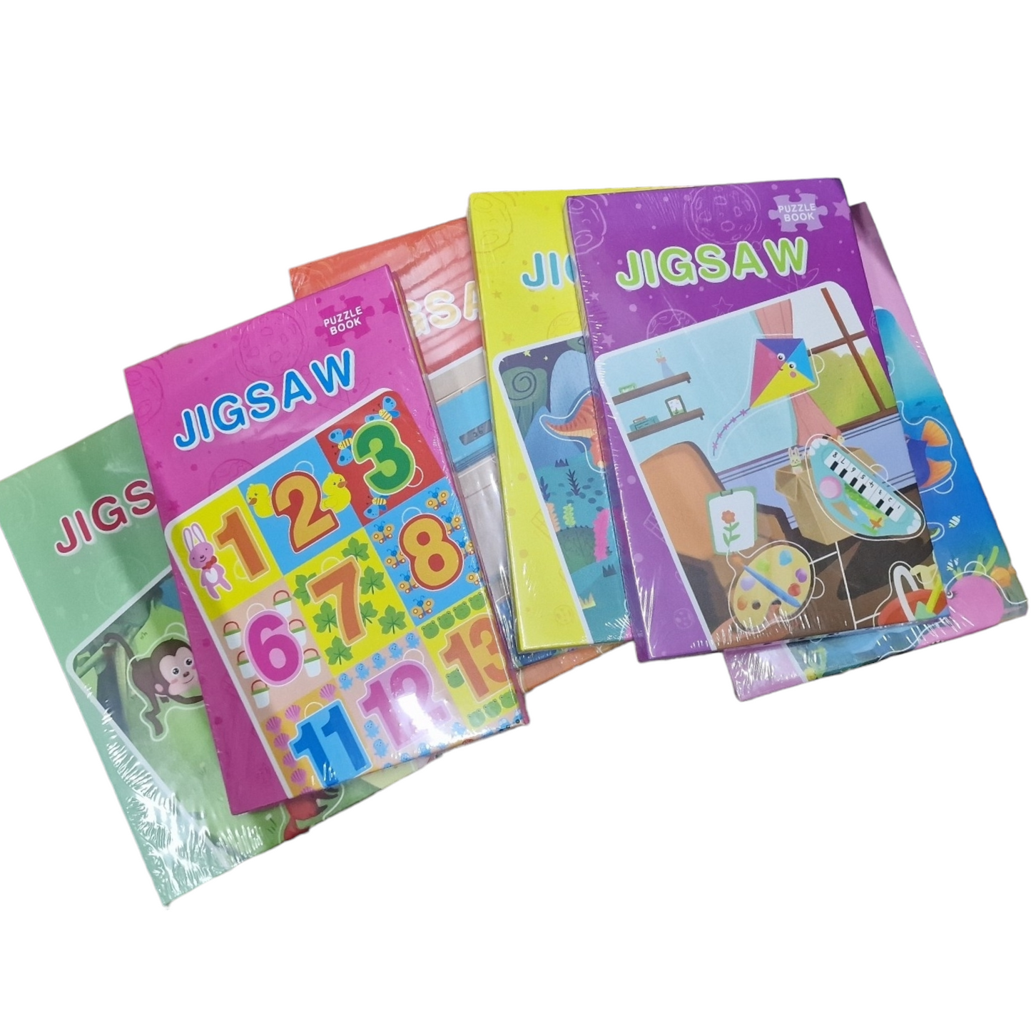 Osorterad puzzel bok för barn