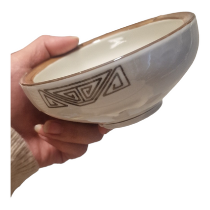 Brun kina skål 5,4cm