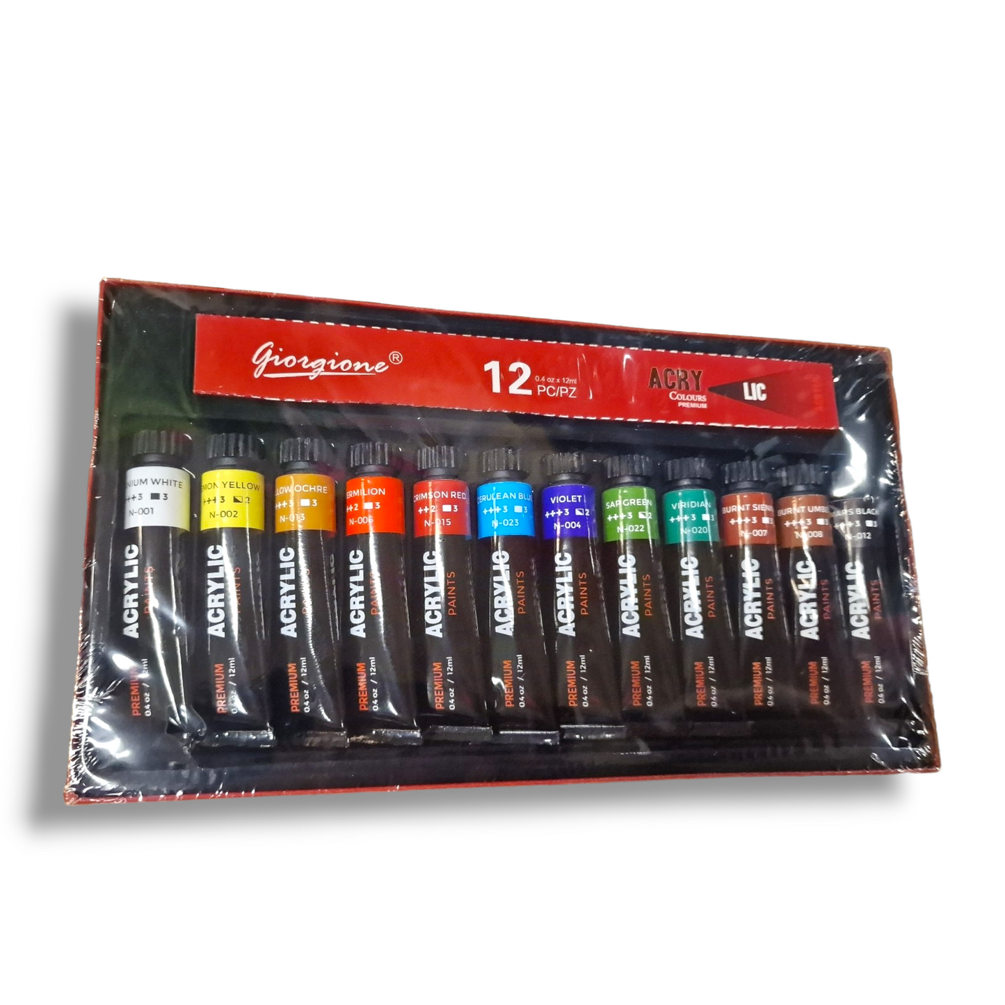 Akrylmålarfärger 12 st