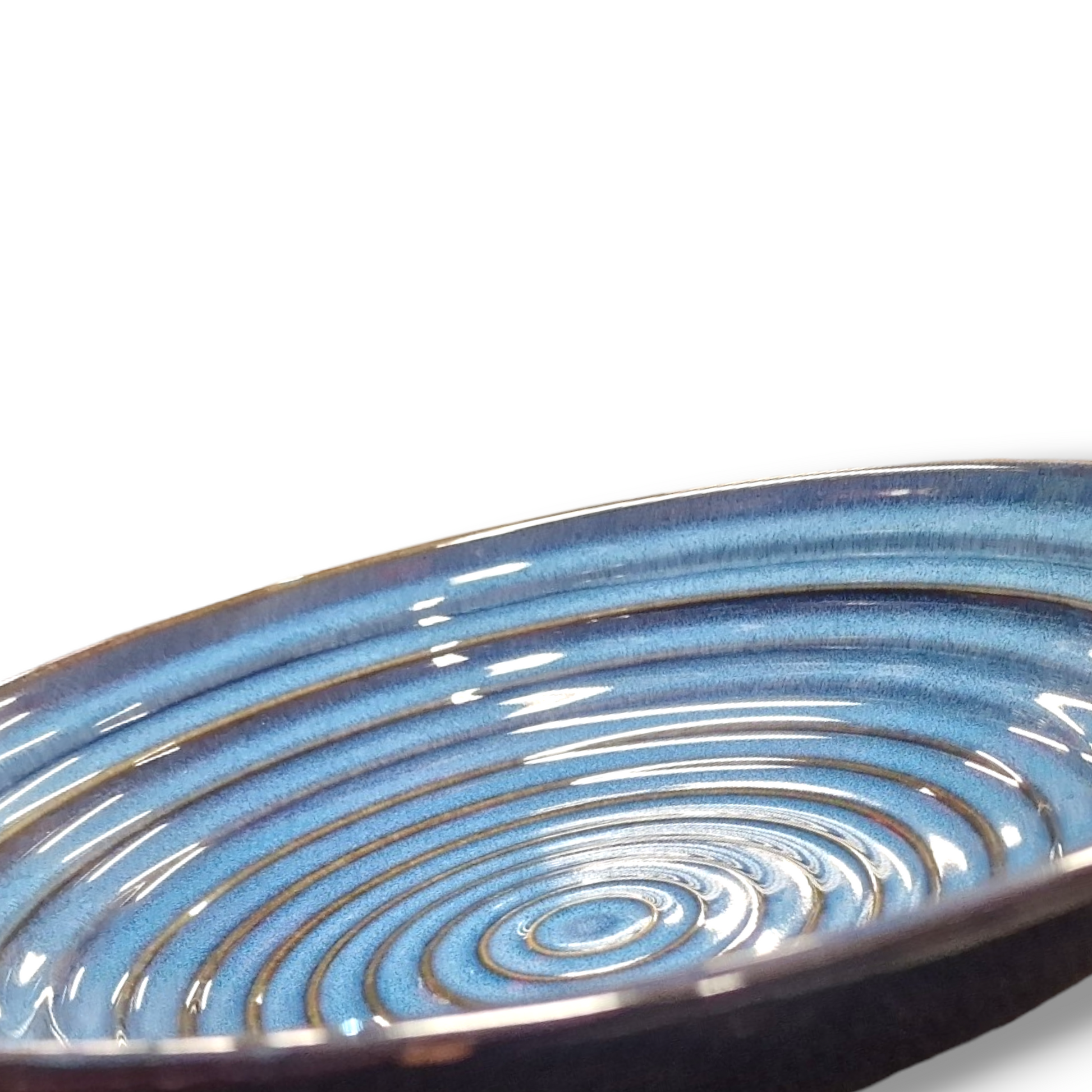 Tallrik Rund Blå Spiral Ø25cm | H5,5 cm