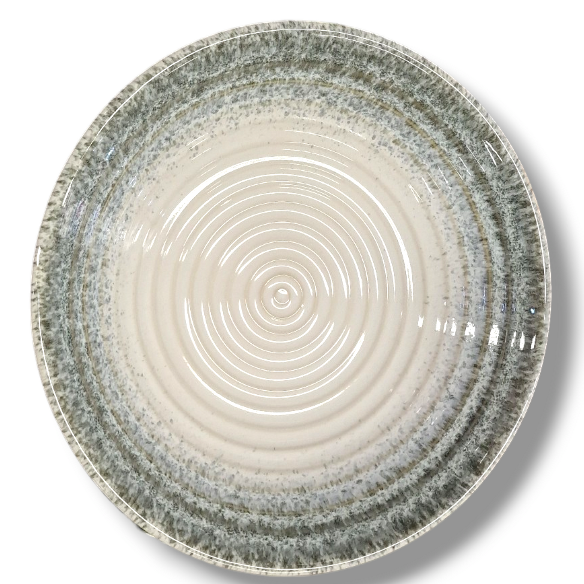 Tallrik Rund Grå Spiral Ø25 cm | H5,5 cm