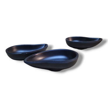 Skål svart melamine