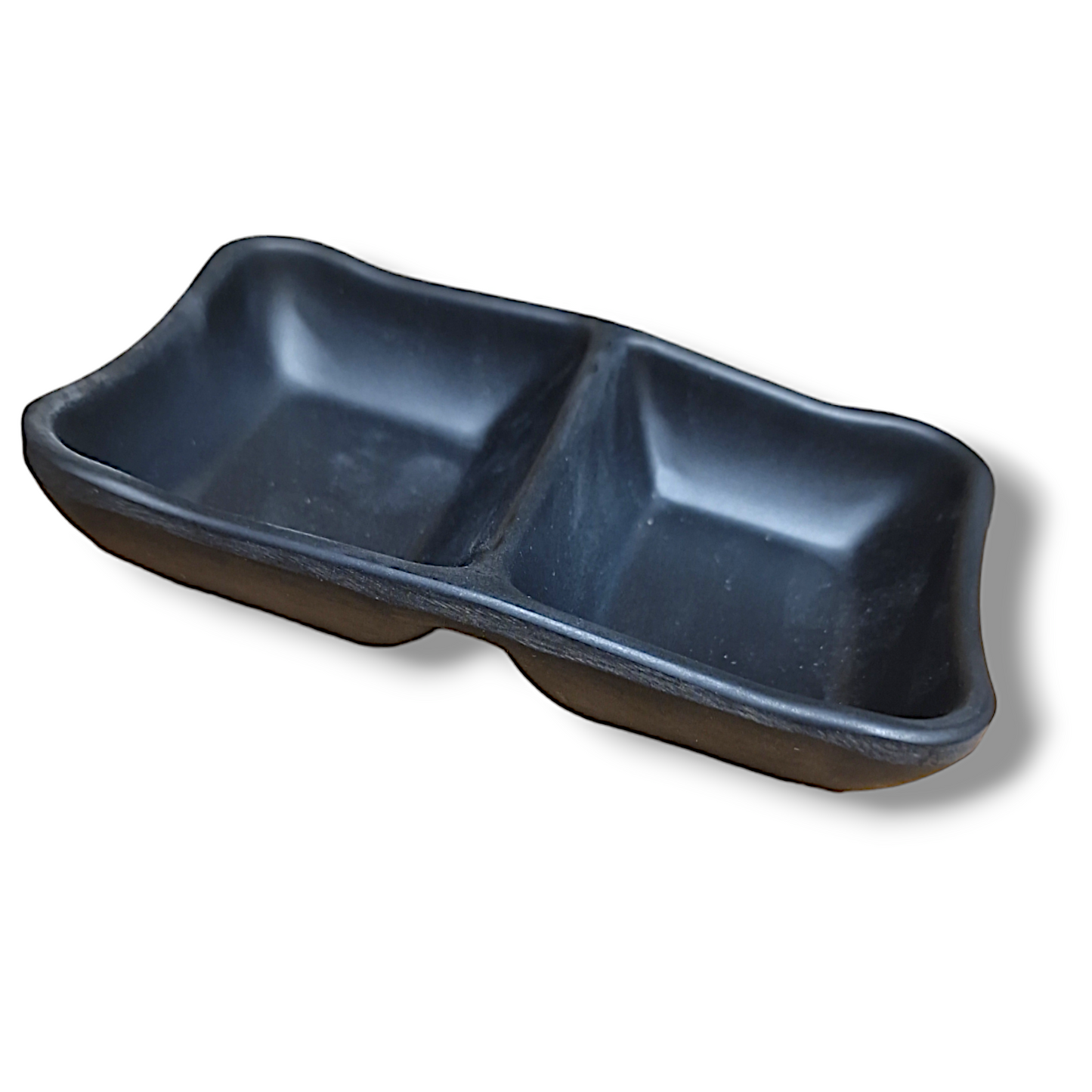 Dubbel Skål svart melamine