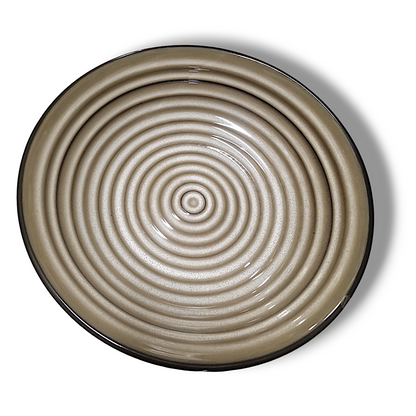 Tallrik Rund Beige Spiral Ø25 cm | H5,5 cm