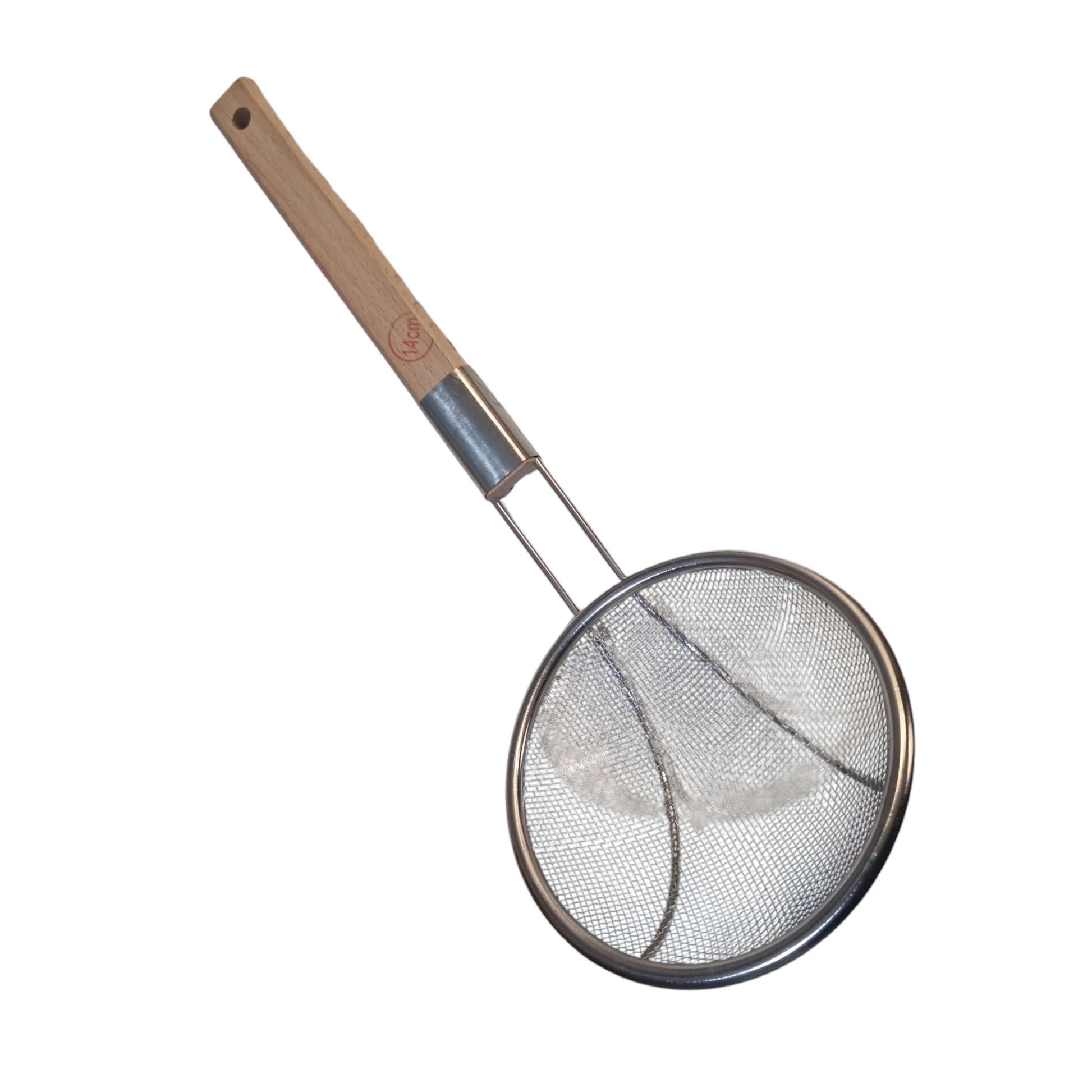 Rostfri Sil med trähandtag 16cmØ