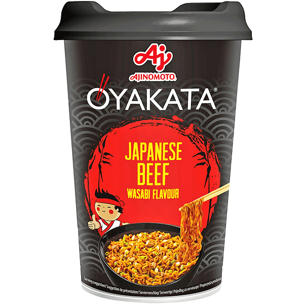 Snabbnudlar Biff & wasabi 96g, Ajinomoto