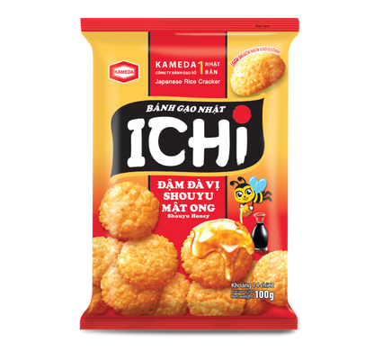 Shoyu Honey Rice Cracker 100g, Kameda