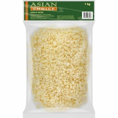 Fryst hakad vitlök (Bitar) 1kg, Asian Choice