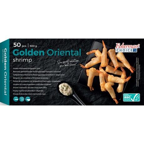 Friterade räkor 50pcs 500g, Golden Oriental