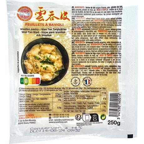 Wonton plattor 500g