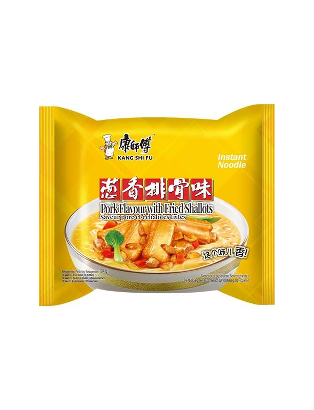 Fläsk & friterad schalottenlök 104g, Kang Shi Fu