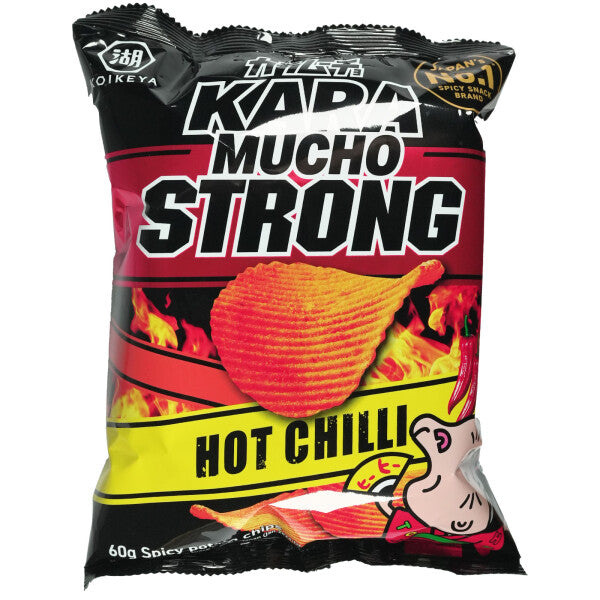 Chili chips räfflade 60g, Kara Mucho