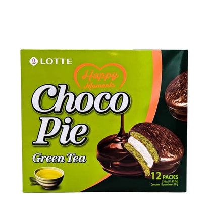 Choco Pie Grön Te 12-pack 336g, Lotte