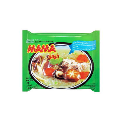 Glasnudlar med smaksatt soppa 40g, Mama