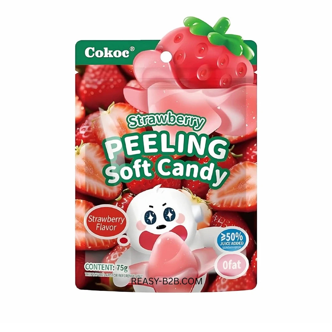 Peelable Gummies Jordgubb 60g Cokoc
