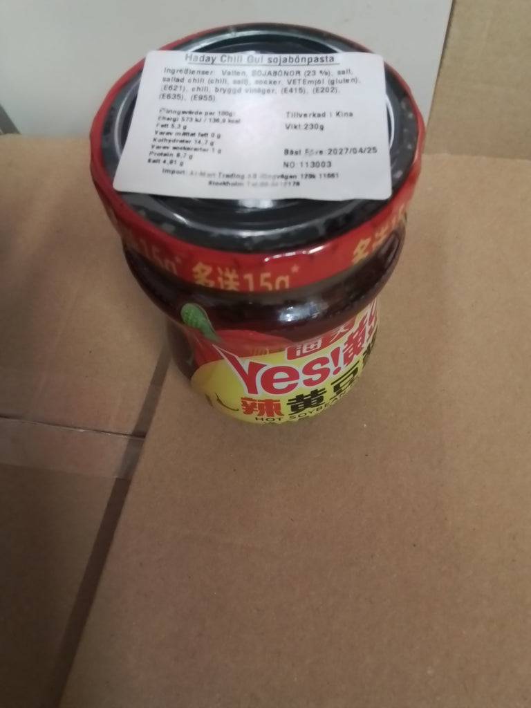 Sojabönpasta  Hot 230g, Haitian