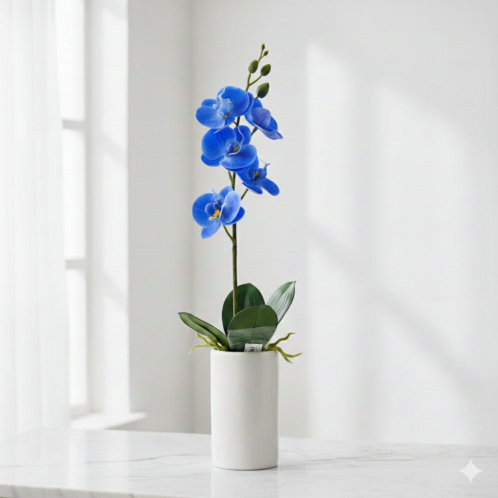 Enkel Orchidé plastblomma