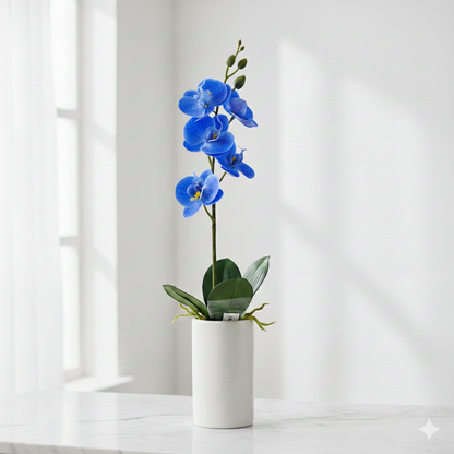 Enkel Orchidé plastblomma