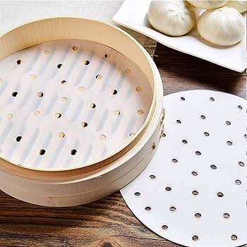 Ångkokare underläggspapper Vit 80-pack ⌀ 23cm