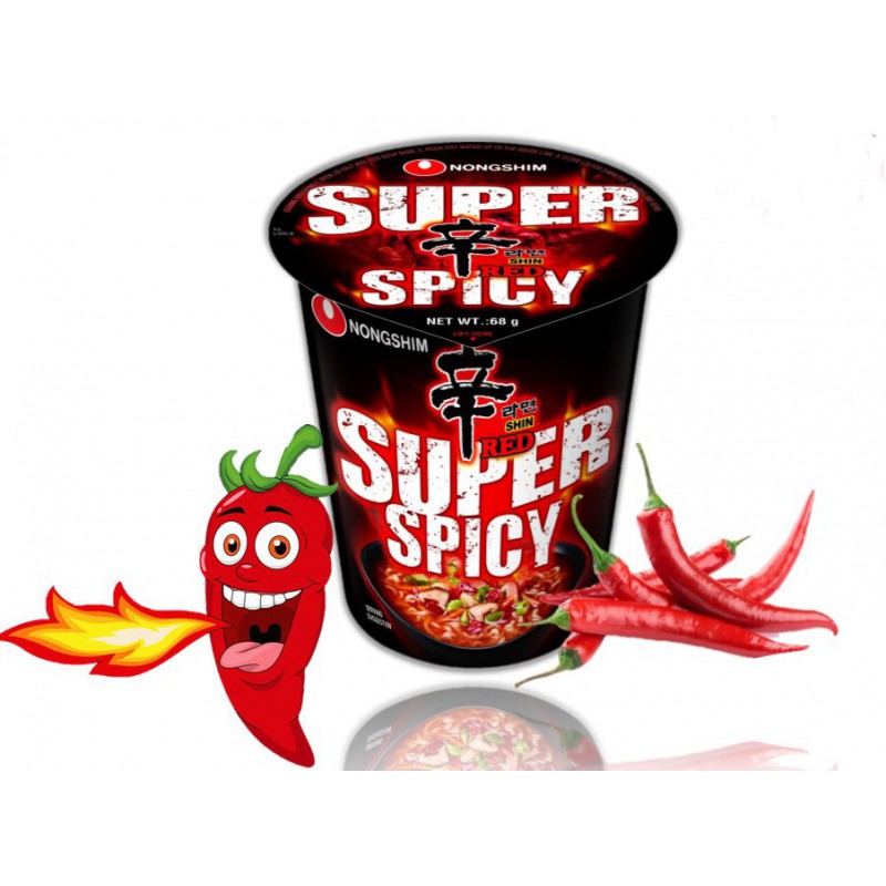 Red Superspicy Koppnudlar 68g, Nongshim
