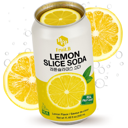 FRUIT.B lemon slice soda 340ml